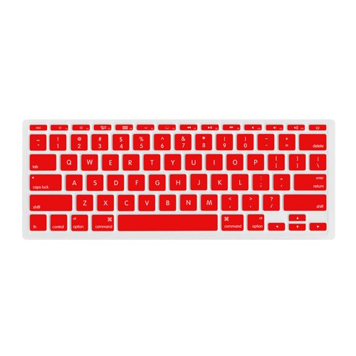 NewerTech NuGuard Keyboard Cover For 11inch MacBook Air (Mid 2011 Early 2015) Red By Newer Technology