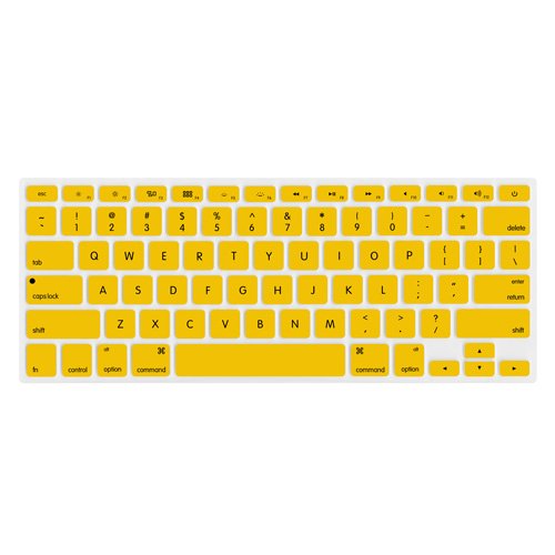 NewerTech NuGuard Keyboard Cover For 201115 MacBook Air 13, All MacBook Pro Retina Yellow. By Newer Technology