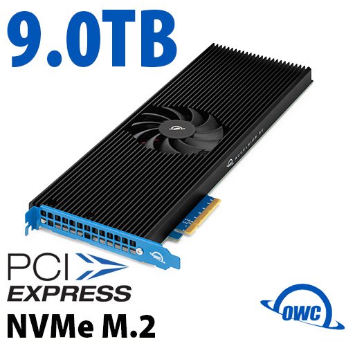 9.0TB OWC Accelsior SE NineDrive NVMe M.2 PCIe 3.0 SSD Storage Solution With SoftRAID By Other World Computing