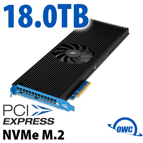 18.0TB OWC Accelsior SE NineDrive NVMe M.2 PCIe 3.0 SSD Storage Solution With SoftRAID By Other World Computing