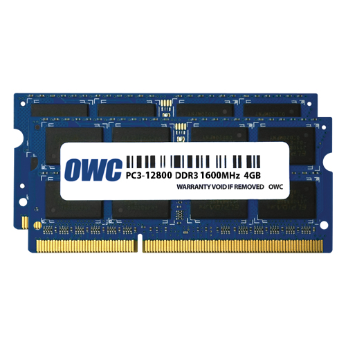 8.0GB (2 X 4GB) PC312800 DDR3L 1600MHz 204Pin CL11 SODIMM Memory Upgrade Kit For Mac By Other World Computing