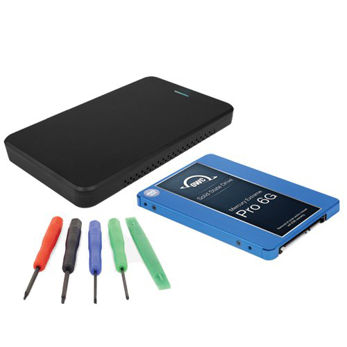 DIY SSD Upgrade Bundle: OWC Express USB 3.2 (5Gb/s) BusPowered Portable External Storage Enclosure + 120GB OWC Mercury By Other World Computing