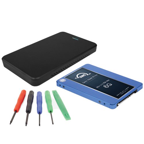 DIY SSD Upgrade Bundle: OWC Express USB 3.2 (5Gb/s) BusPowered Portable External Storage Enclosure + 250GB OWC Mercury By Other World Computing