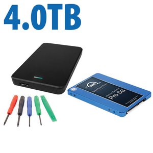 DIY KIT: OWC Express USB 2.0 2.5 Enclosure + 4.0TB Mercury Extreme Pro 6G SSD By Other World Computing